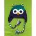 Turquoise and Purple Owl Hat (Toddler) 