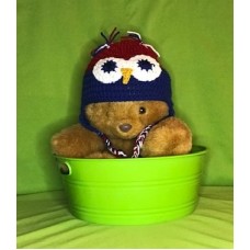 Red and Varsity Blue Owl Hat (Child)