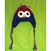 Red and Varsity Blue Owl Hat (Child)