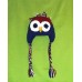 Red and Varsity Blue Owl Hat (0-3 mths)