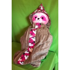 Monkey with Glasses Acorn Bath Hoodie