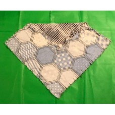 Blue/ Whte Hexagon Bib