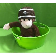 Brown Football Hat (0-3 mths)