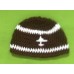 Brown Football Hat (0-3 mths)