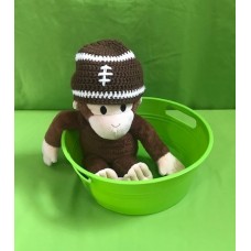 Brown Football Hat (6-9 mths)