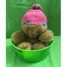 Coral with Variegated Color Pom Pom Hat (Toddler)