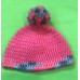 Coral with Variegated Color Pom Pom Hat (Toddler)