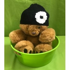 Black with White Flower Hat (Toddler)