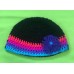 Black and Variegated Color with Purple Flower Hat (Toddler) 