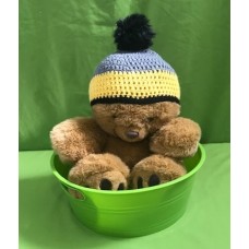 Gray, Yellow and Black with Black Pom Pom Hat (Toddler)