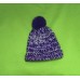 Purple and Gray with Purple Pom Pom Hat (Toddler)