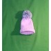 Pink with Gray/Pink Pom Pom Hat (Toddler) 