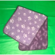 Purple Paw Prints Opps Rag