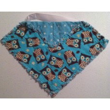 Owls w/ Aqua Dots Back Bib