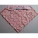 Pink & Grey Geometric Pattern w/ Pink Chevron Back Bib