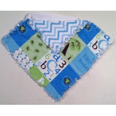 Little Buddy w/ Blue Chevron Bib