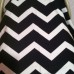 Black & White Chevron Car Seat Canopy