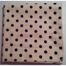 Beige & Black Dots Receiving Blanket