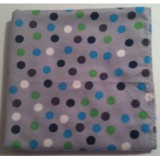 Blue & Green Dots Receiving Blanket